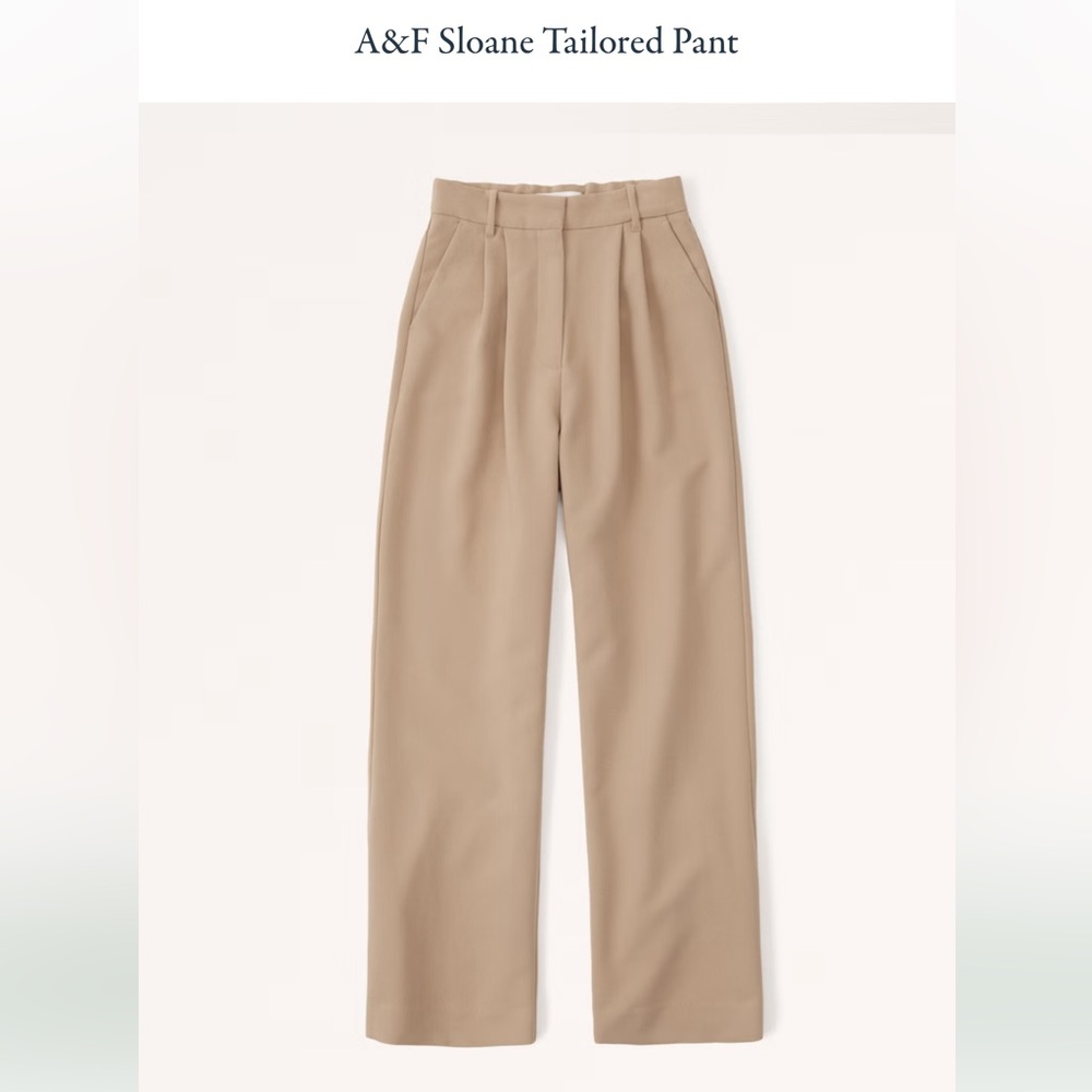 Abercrombie & Fitch Tan Tailored Pants